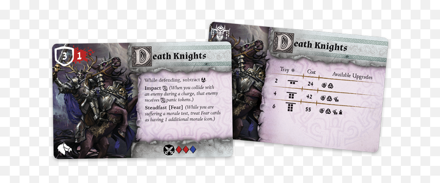 Dread Cavalry - Fantasy Flight Games Runewars Miniatures Game Cards Png,Death Knight Icon