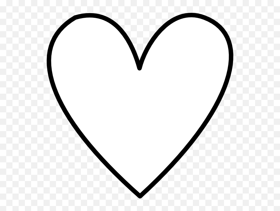 White Heart Outline - Clipart Best Heart Shape Transparent Background Png,Transparent Heart Outline