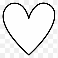 White Heart Outline - ClipArt Best Shape Transparent Background png