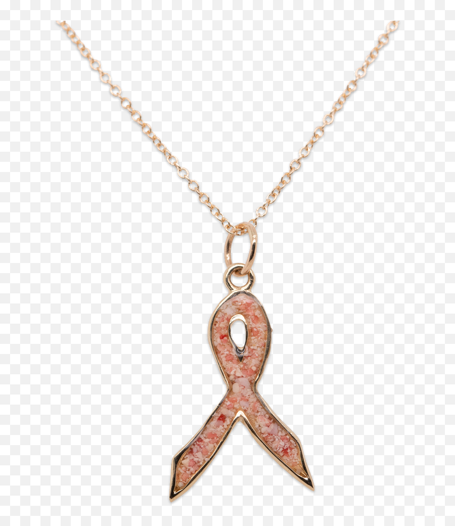 Splash Breast Cancer Ribbon Pendant In Gold Alexandra - Solid Png,Breast Cancer Ribbon Icon