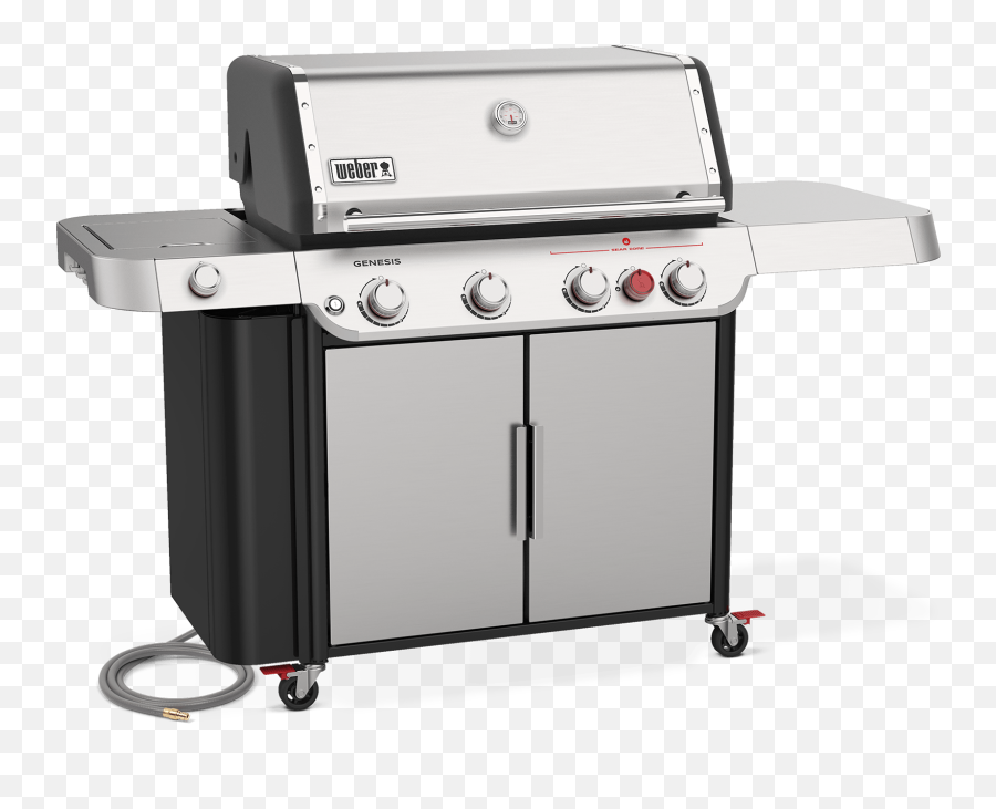 Genesis S - 435 Gas Grill Natural Gas Weber 35300001 Png,Icon Grill Moving