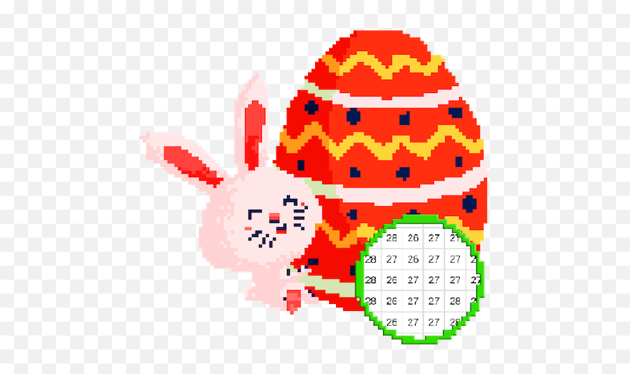 Easter Color By Number - Easter Eggs Pixel Art Apk 11 Pixel Art Easter Png,Pixel Art Icon