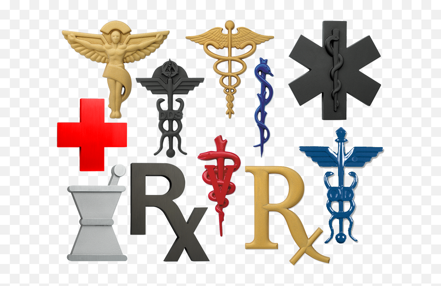 Cast Aluminum And Bronze Medical Symbols - Medical Symbols Png,Free Mortar Pestle Icon