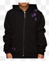 Youth Minecraft Enderman Hooded Jacket - Hoodie Full Size Hoodie Png,Minecraft Enderman Png