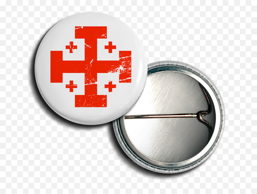 Jesus Not Made By Hands Button - Monkrock Tau Simbolos De La Tercera Orden Franciscana Seglar Png,Swiss Flag Icon