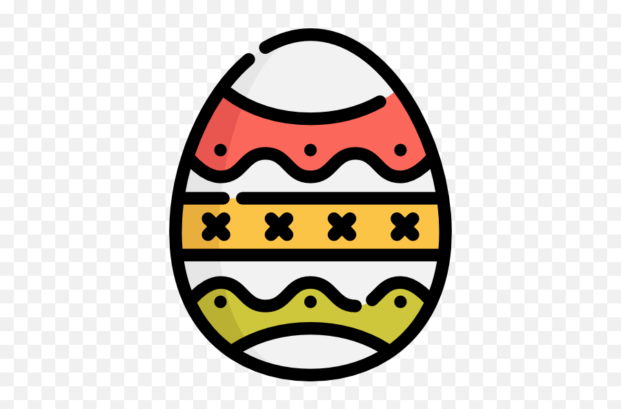 Easter Egg Icon From Pack Style - Lineal Color Png,Resurrection Icon