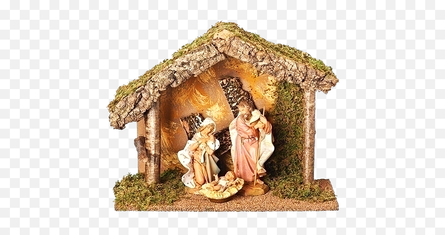 Fontanini 75 Inch Scale - 3 Piece Nativity Set With Stable Nativity Scene Png,Nativity Scene Png