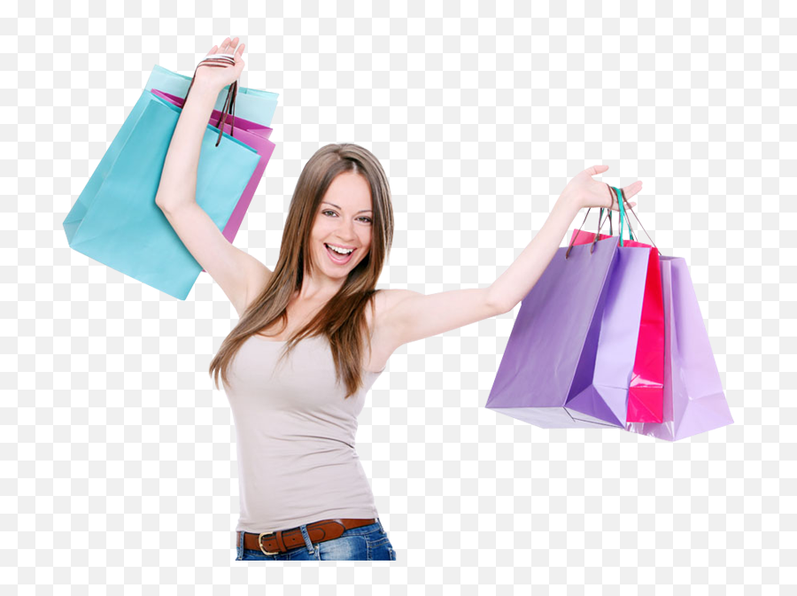 Girl Shopping Png Image - Girl With Shopping Bags Png,Shopping Transparent