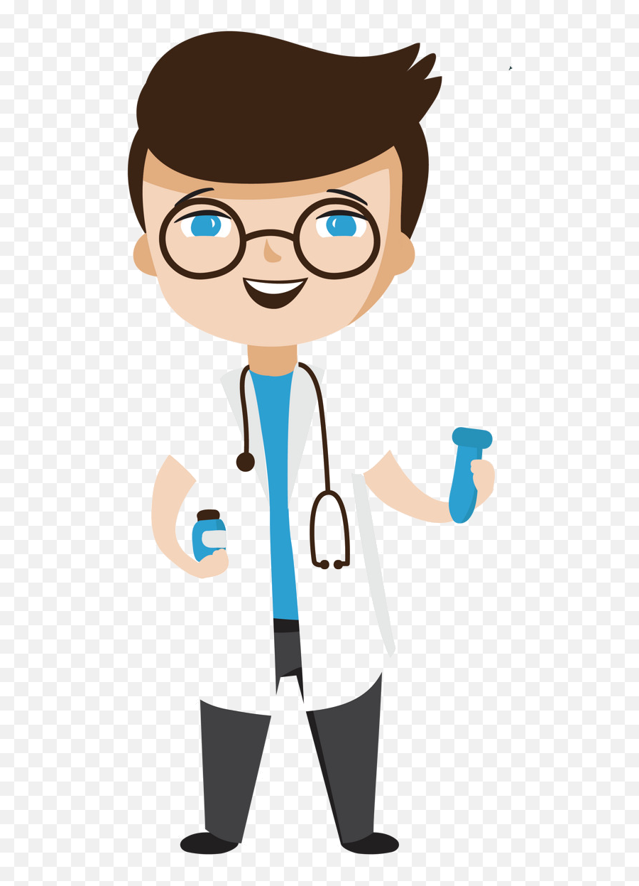 Doctor Good Happy Vector Clipart - Doctor Cartoon Png,Doctor Clipart Png