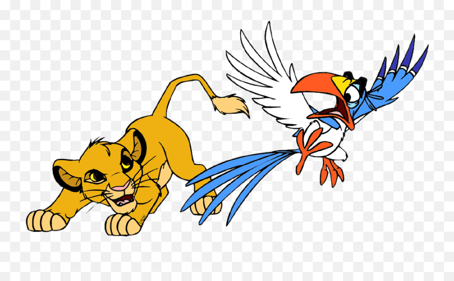Back To The Lion King Clip Art Menu - Lion King Simba And Zazu Lion King Png,Simba Png