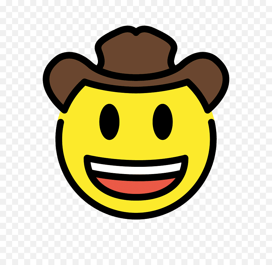 Top Five Cowboy Hat Face Emoji Meaning - Cowboy Smily Png,Cowboy Emoji Png