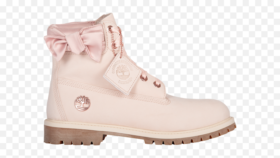 Timberland Premium Waterproof Boots - Pink Timberland With Bow Png,Transparent Timbs