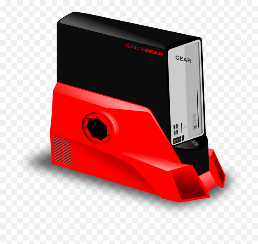Gaming Computer Clipart - Red And Black Computers Png,Computer Clipart Png
