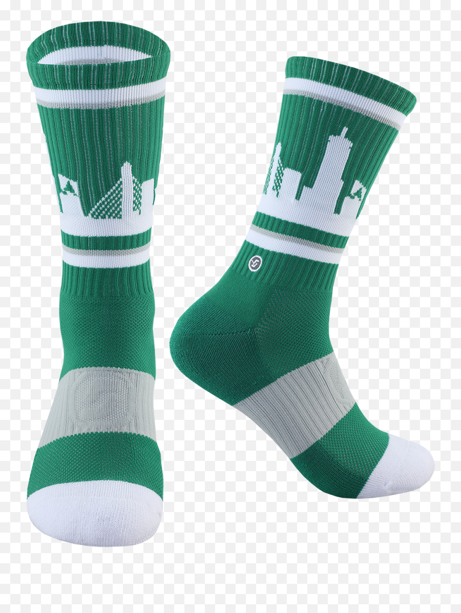 Celtics Colors Philadelphia Skyline - Sock Png,Boston Skyline Silhouette Png