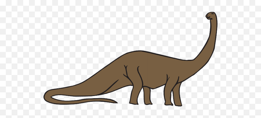 Brachiosaurus Clip Art - Dinosaur With Long Neck And Tail Png,Brachiosaurus Png