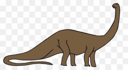 Brachiosaurus Clip Art - Dinosaur With Long Neck And Tail Png,Brachiosaurus Png