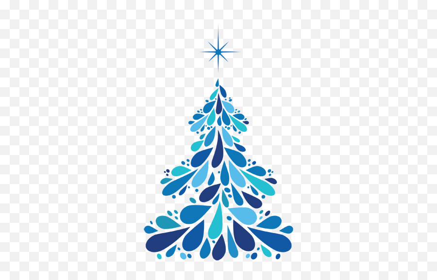 Blue Christmas Tree Transparent Png - Christmas Vector,White Christmas Tree Png