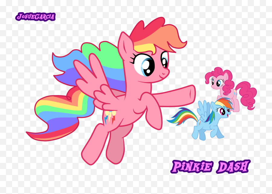 Pinkie Pie And Rainbow Dash Fusion By Josue - Pinkie Pie Mlp Rainbow Dash Png,Pinkie Pie Transparent