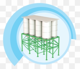 Raw Material And Finished Product Silos Mozaikco - Architecture Png,Silo Png