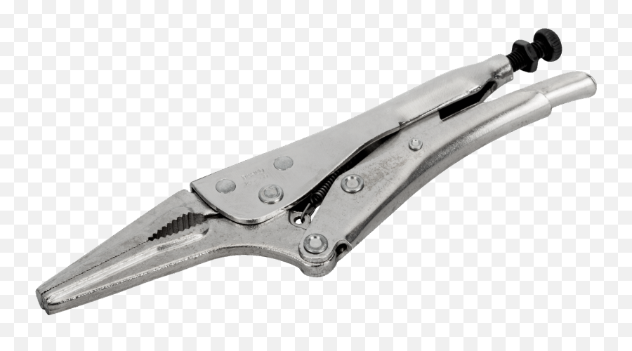 Grip Locking Pliers With Long And Slim Jaws - Pliers Png,Jaws Png