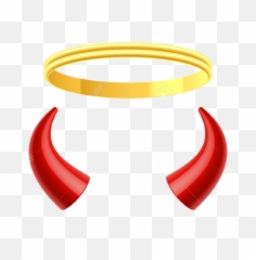 Sign Of The Horns Angel Devil - Wings Png Red