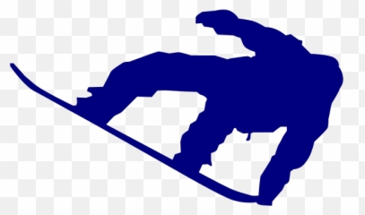 Snowboard Navy Blue Png Svg Clip Art For Web - Download Snowboard Black And White,Snowboard Png