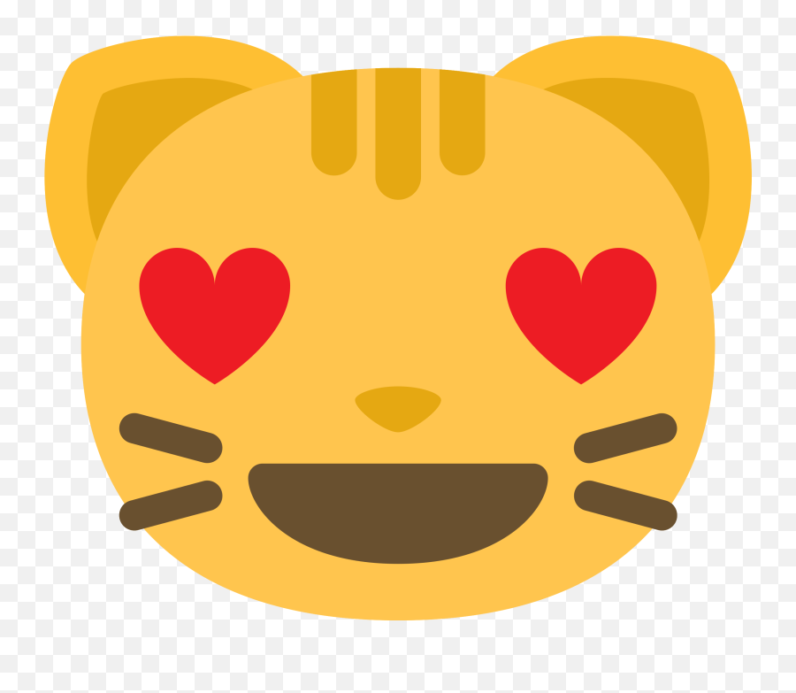 Free Emoji Cat Face Love Png With Transparent Background - Dibujos De Emojis  De Amor,Heart Face Emoji Png - free transparent png images 