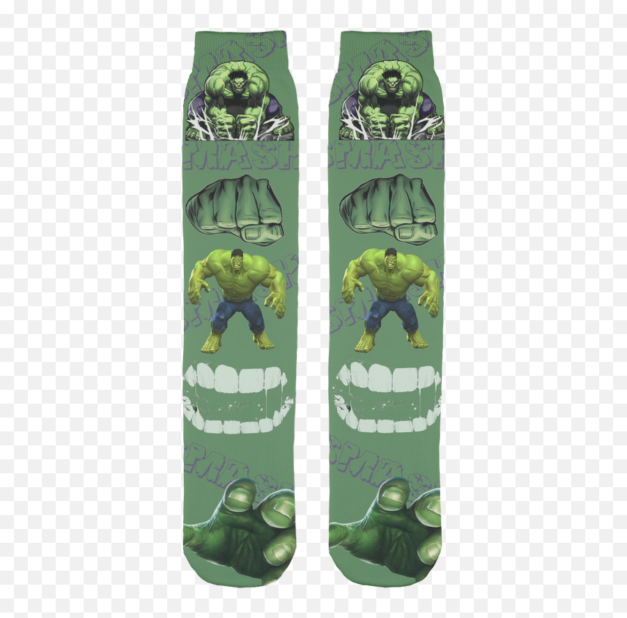 Incredible Hulk Avengers Marvel Sublimation Tube Sock - Hulk Smash Png,Incredible Hulk Png