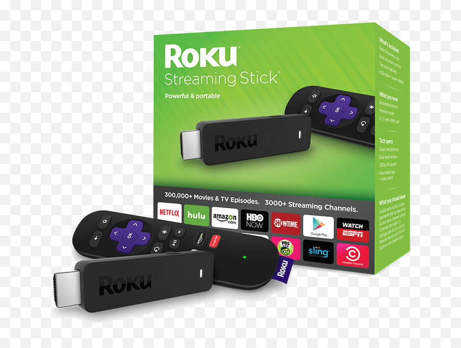 Roku Streaming Stick 3600r - Roku Streaming Stick 3600r Png,Roku Tv Png
