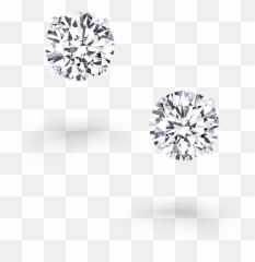 Round Diamond Stud Earrings - Diamond Stud Transparent Png,Diamond Earrings Png