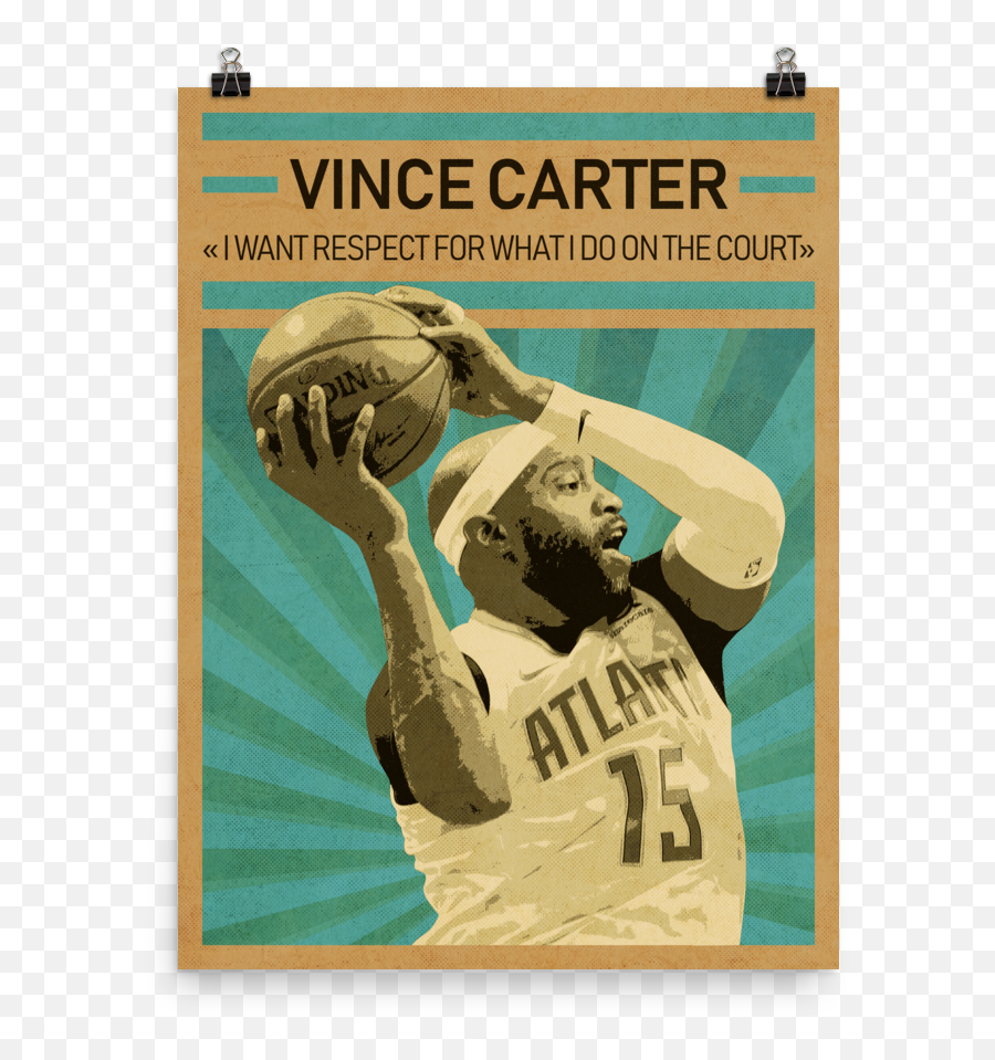Vince Carter Print Basketball A3 Poster Png