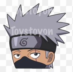 Kakashi Hatake Peeker Window Decal - Liberty Spikes png