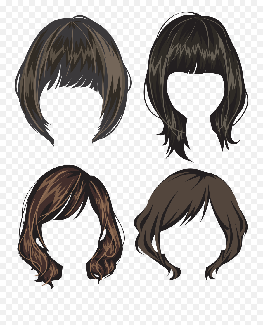 Hair Wig Png - Hair Wig Drawing Png,Wigs Png