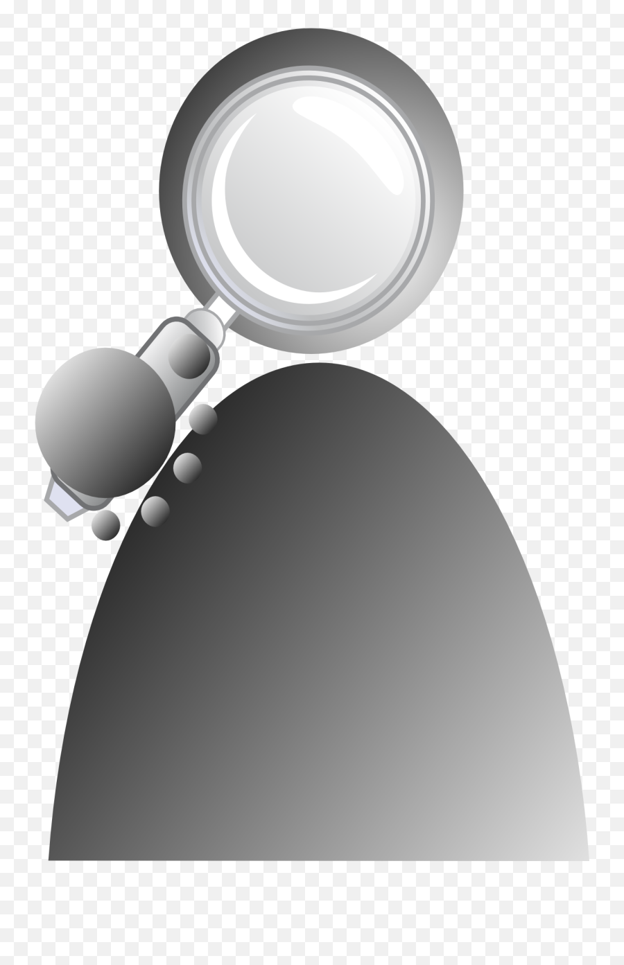Abstract Person With Loupe Icon - Magnifying Glass Png,People Search Icon