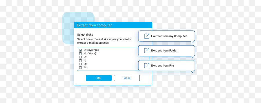 File Email Extractor U2014 Extract Emails From Excel Pdf Word - Vertical Png,Outlook Express Icon