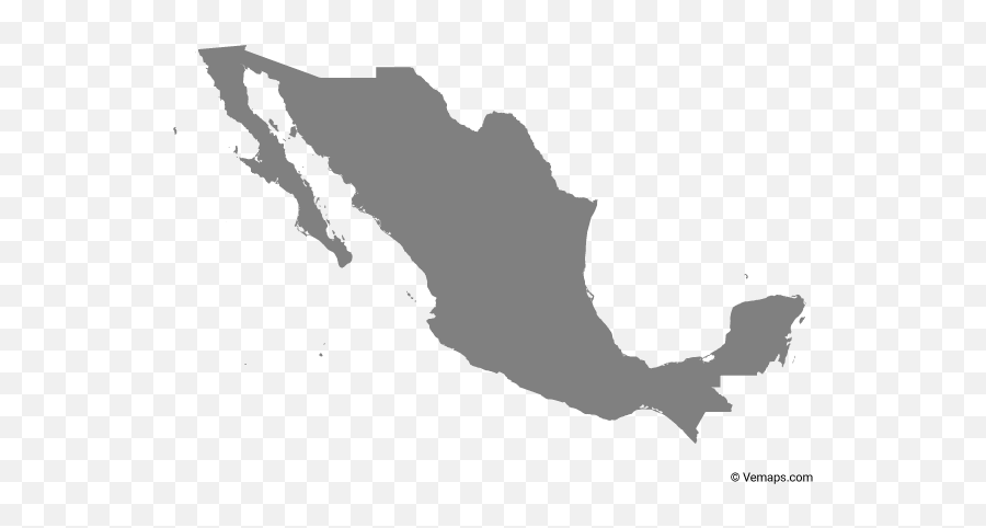 Vector Maps Of Mexico - Mexico Map Png,Mexico Png