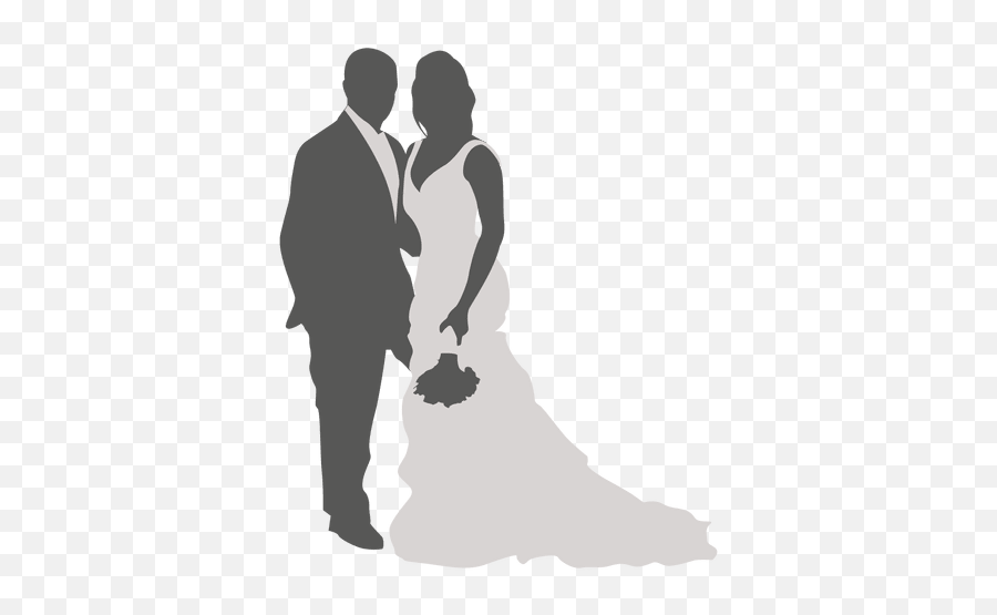Wedding Couple Posing Silhouette - Wedding Couple Poses Png,Married Couple Png