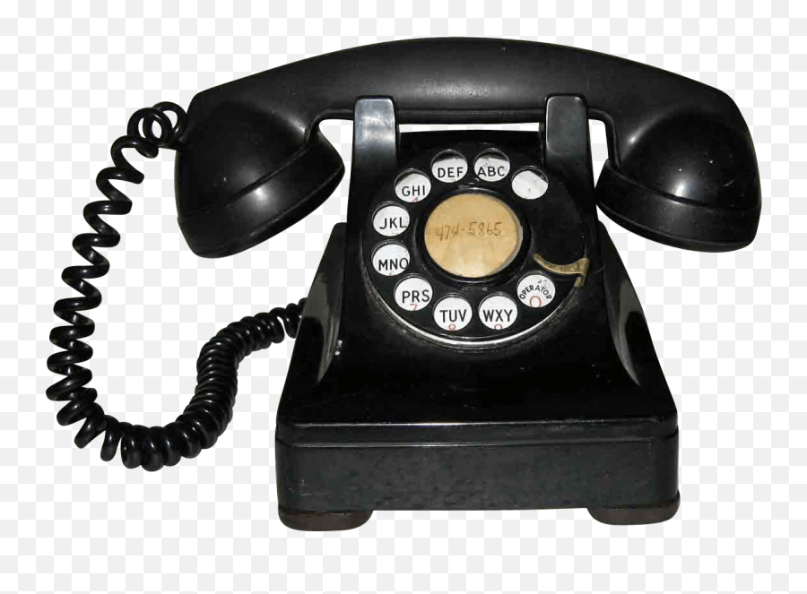 Old Bakelite Phone Transparent Png - Old Rotary Phone Png,Phone Transparent Background