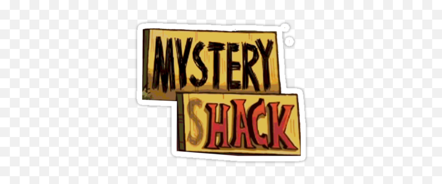 Gravity Falls Mystery Shack Sticker Pegatinas - Gravity Falls Mystery Shack Sign Png,Shack Png