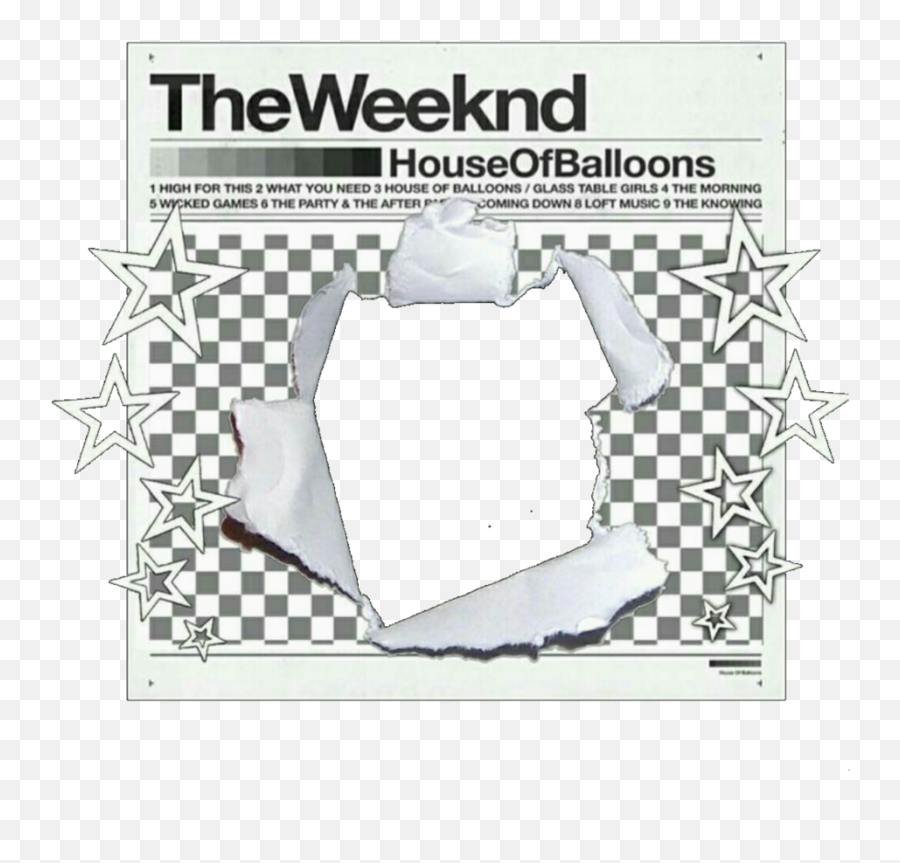 Square News Newspaper Tumblr Editing Stars Sticker - Echoes Of Silence The Weeknd Png,Newspaper Transparent