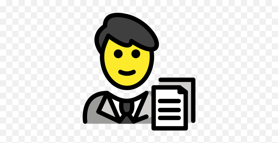 U200d Man Office Worker Emoji - Woman Office Worker Emoji Drawing Png,Office Worker Icon