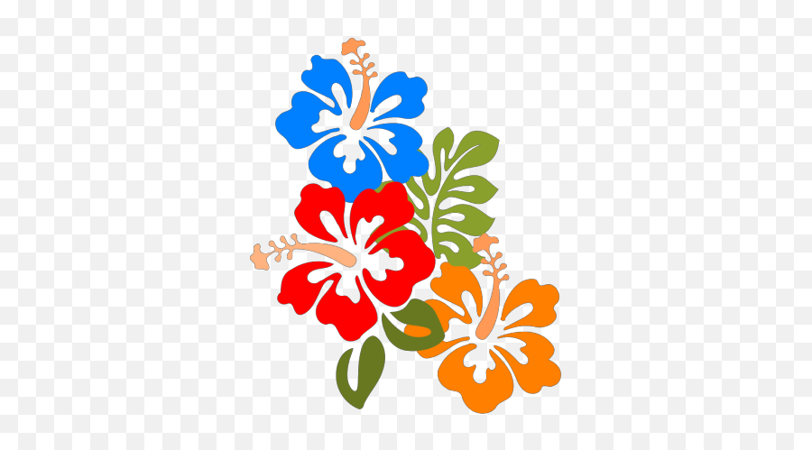 Hibiscus Flower Png Svg Clip Art For Web - Download Clip Hawaiian Clipart,Flower Icon Set