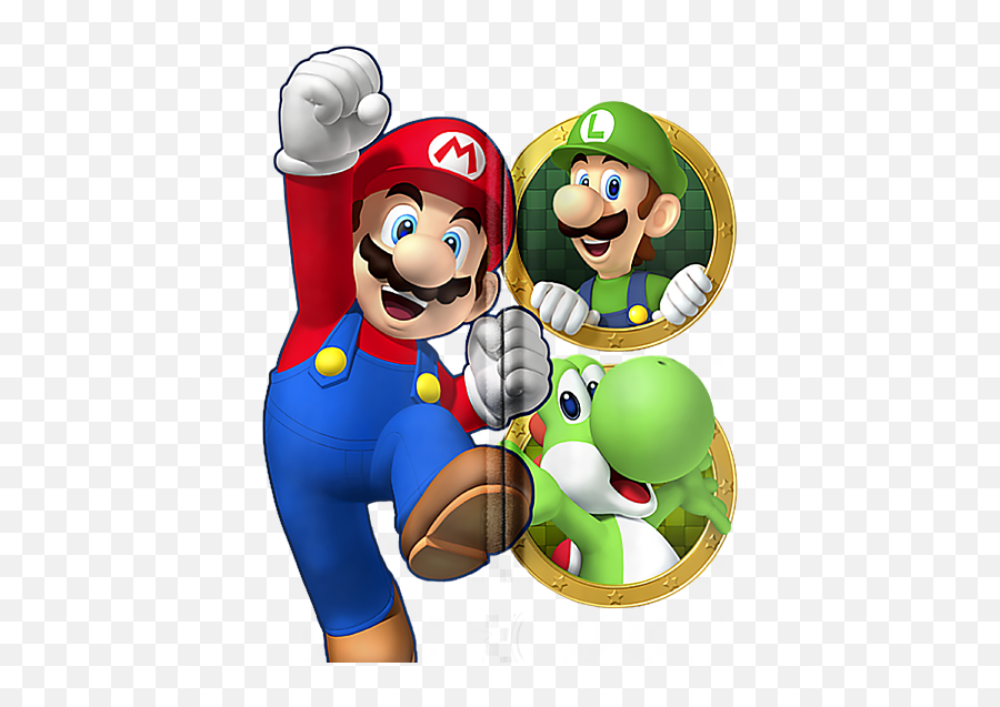 Super Mario Luigi Yoshi Portraits Spiral Notebook - Super Mario A Luigi Png,Luigi Icon