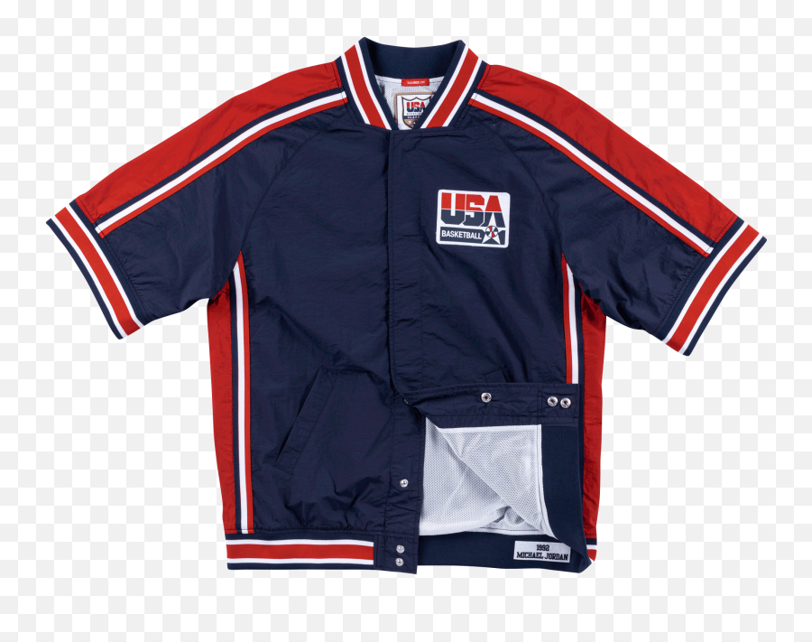 1992 Michael Jordan Authentic Warm Up Jacket - Team Usa Team Usa Warm Up Jacket Png,Michael Jordan Png