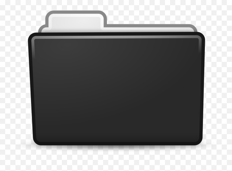 Black Folder Icon - Free Vector Graphic On Pixabay Black Matt Folder Icon Png,Icons Folder Icon