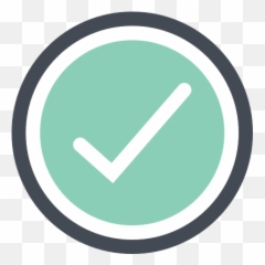 Done Icon In Pastel Style - Checkmark Cute png