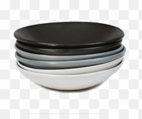 Download Hd Black Bowl Png Graphic - Bowls Png,Plates Png