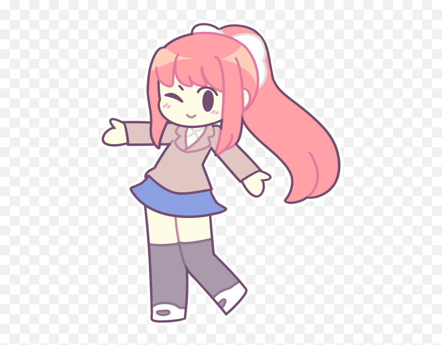 Moniktwitter - Fictional Character Png,Ddlc Monika Icon