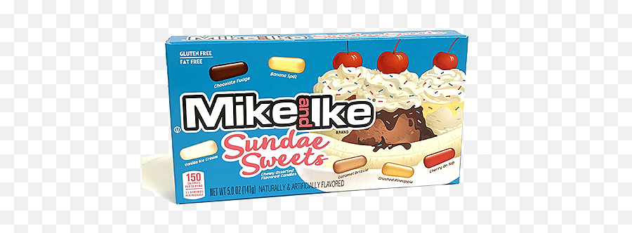 Download Mike And Ike Sundae Sweets Png Image With No - Ice Cream Bar,Sweets Png