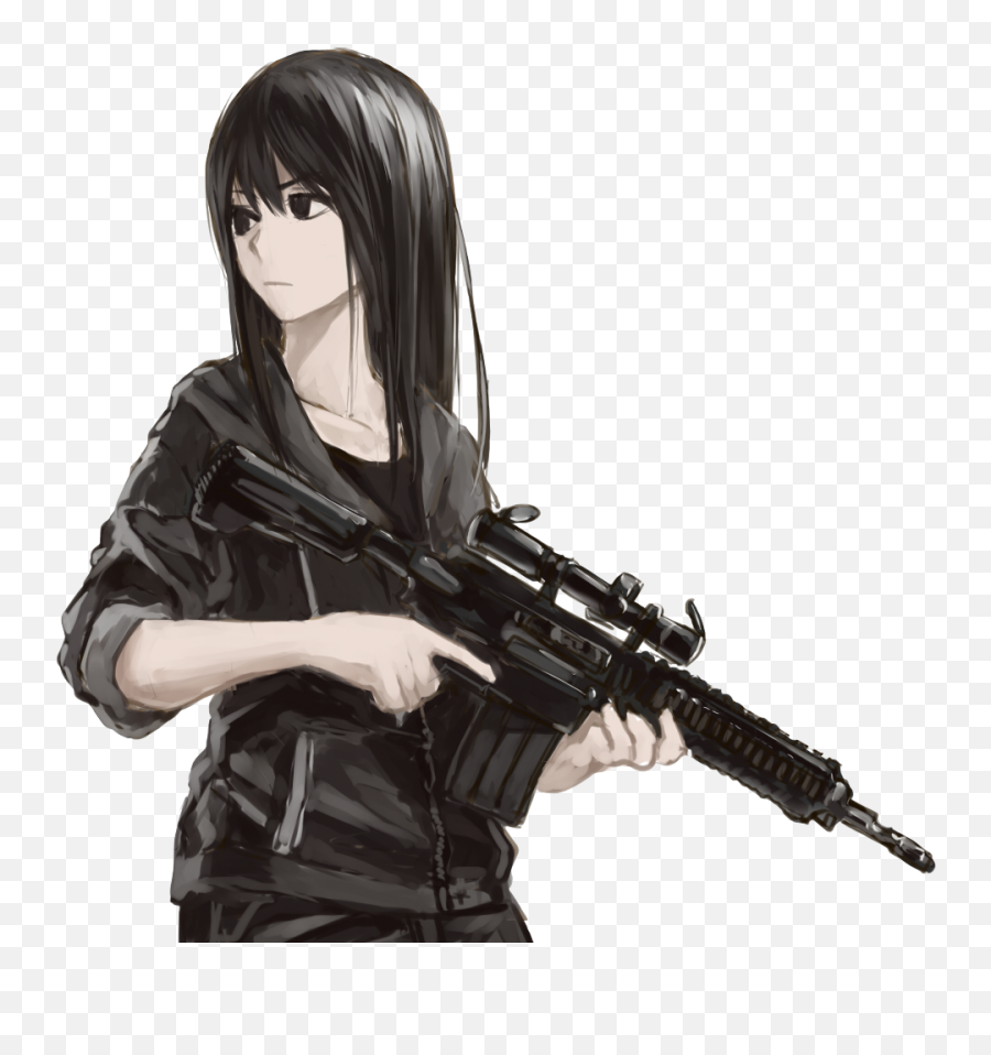 Anime Girl With Gun Png - Buttstallion Anime Guns Anime Girl With Gun,Pointing Gun Png